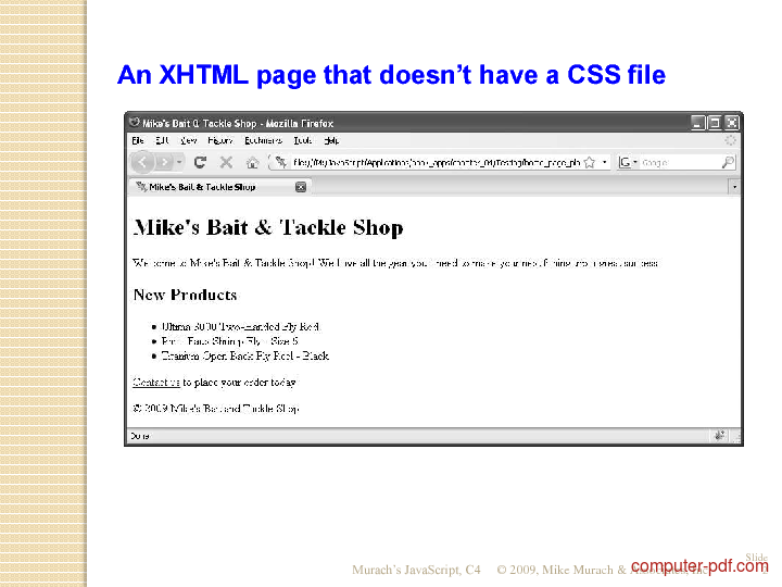 xhtml sample page