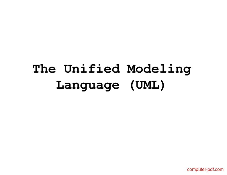 Unified Modeling Language Uml Diagrams 7378