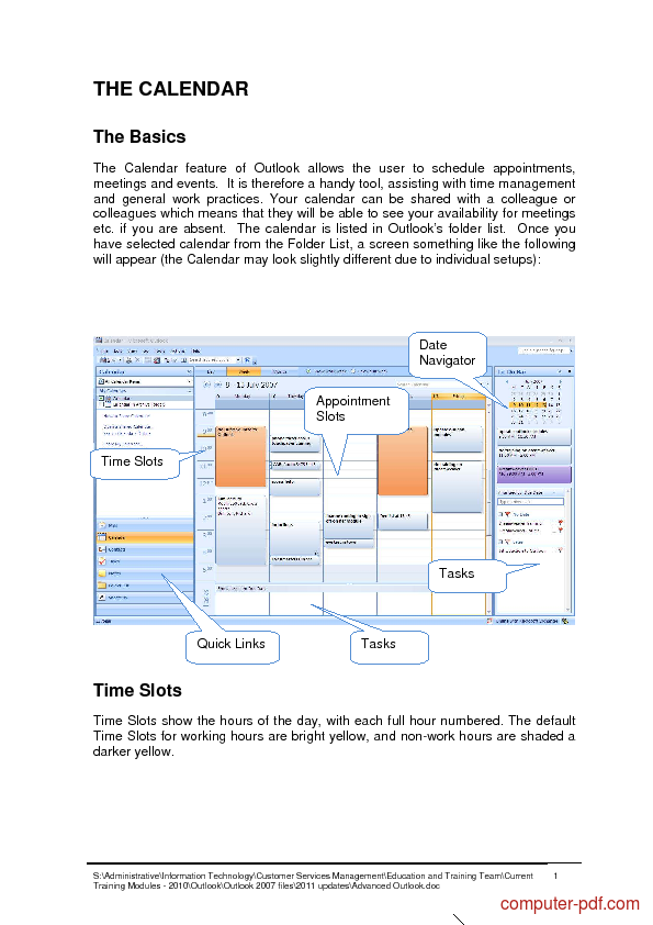 advanced ms outlook 2010 tutorial pdf