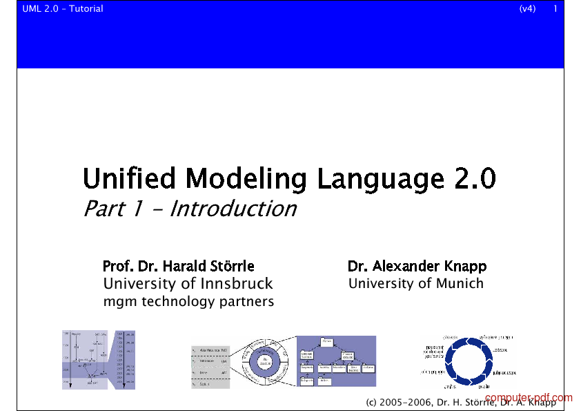  PDF Unified Modeling Language 2 0 free tutorial for 