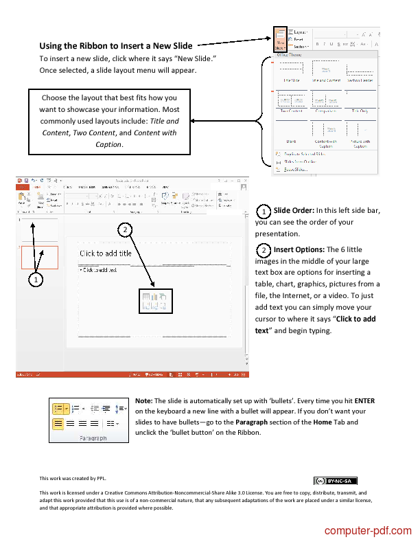 how to use microsoft powerpoint 2013 pdf