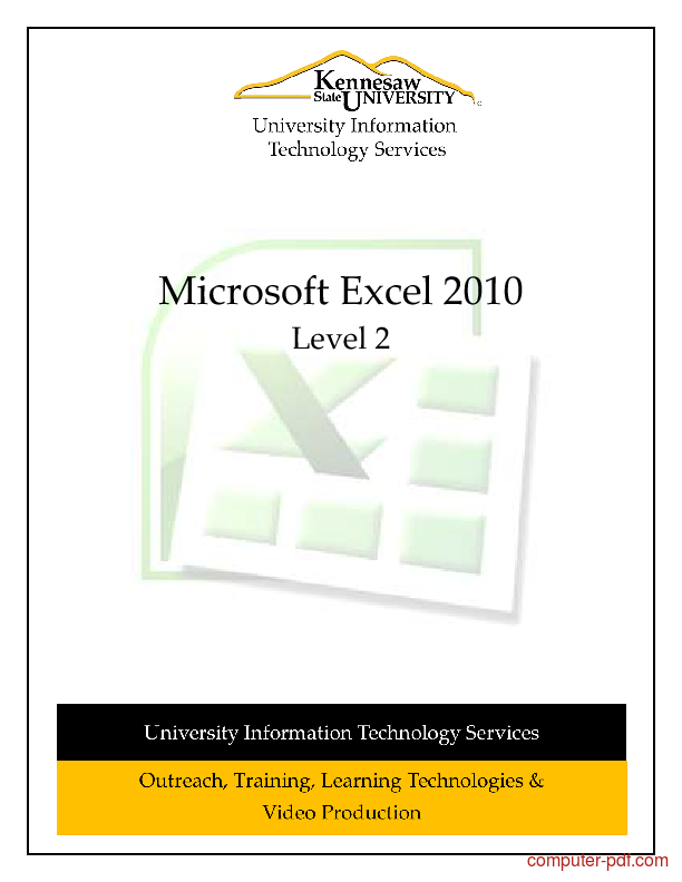 Pdf Microsoft Excel 10 Level 2 Free Tutorial For Intermediate