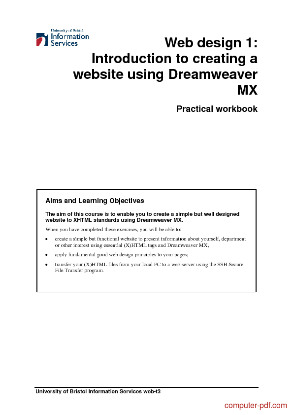 webdesign tutorial pdf