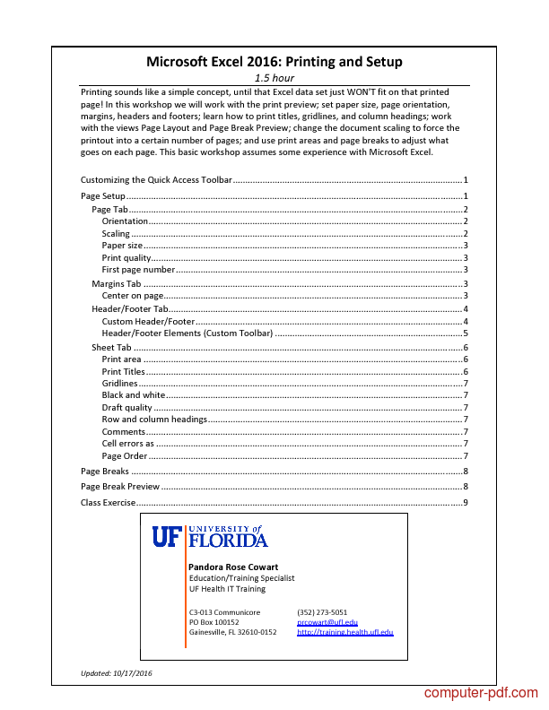 excel 2016 tutorial pdf free download