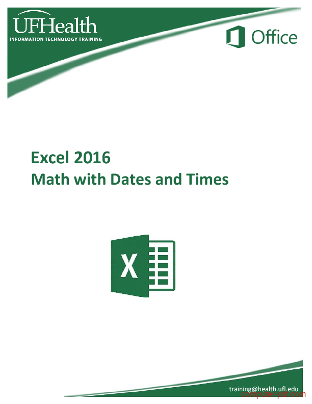  PDF Excel 2016 Math With Dates And Times Free Tutorial For Advanced