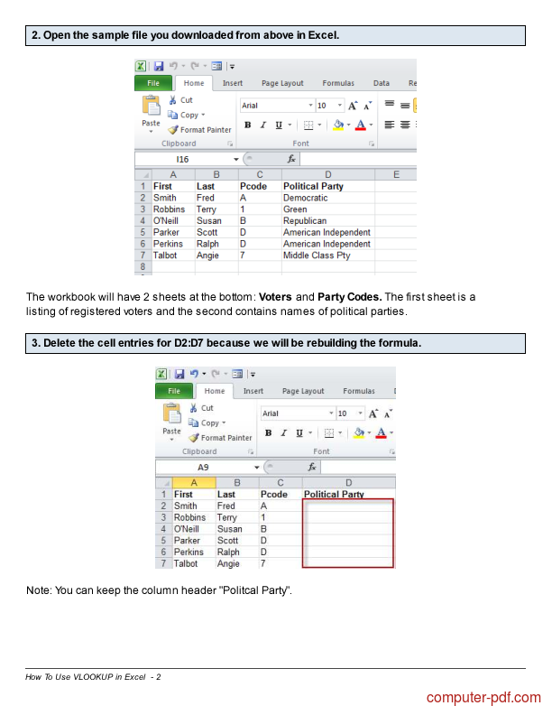 how to use vlookup in excel 2016 step by step pdf