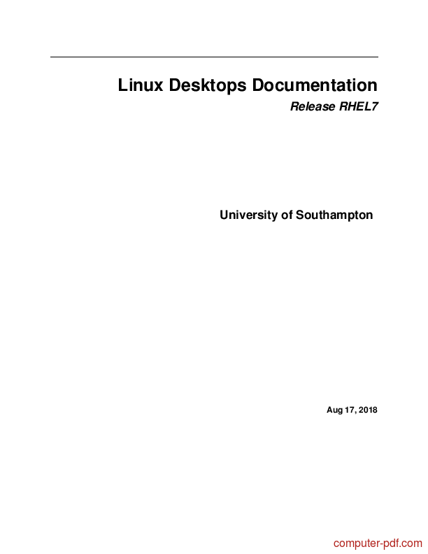 [PDF] Linux Desktops Documentation Free Tutorial For Intermediate