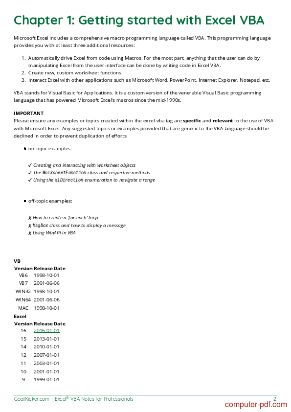 Excel Vba Tutorial Pdf Cqbetta