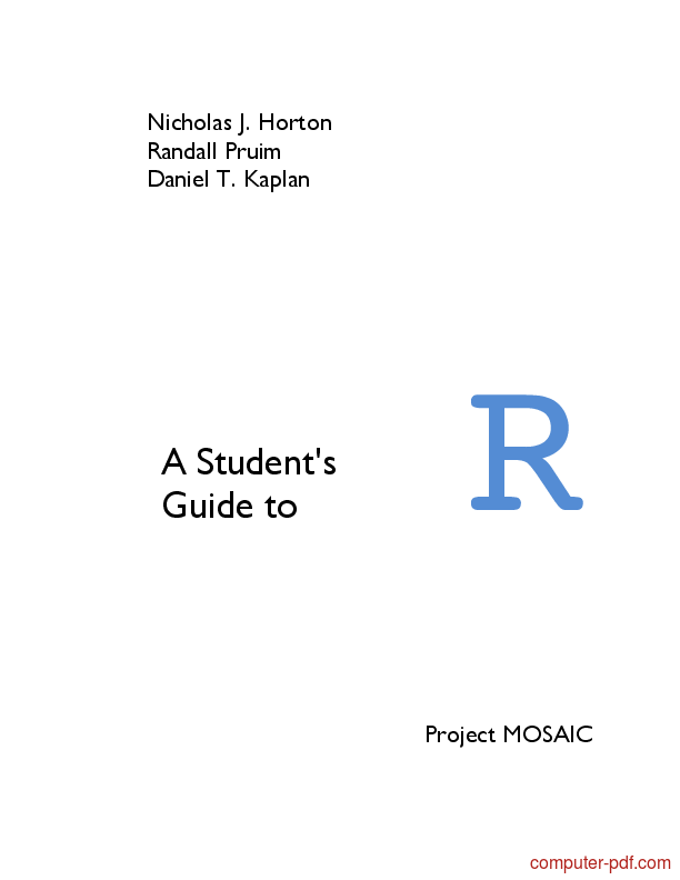 [PDF] A Student's Guide To R Free Tutorial For Beginners