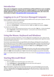 Pdf Microsoft Word 07 Level 1 Free Tutorial For Beginners